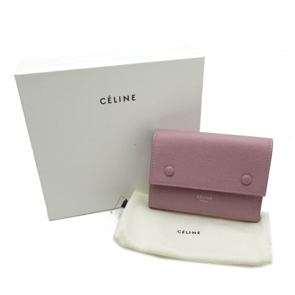 Celine Tri Wallet Purple Multi Function Flap Leat… - image 7
